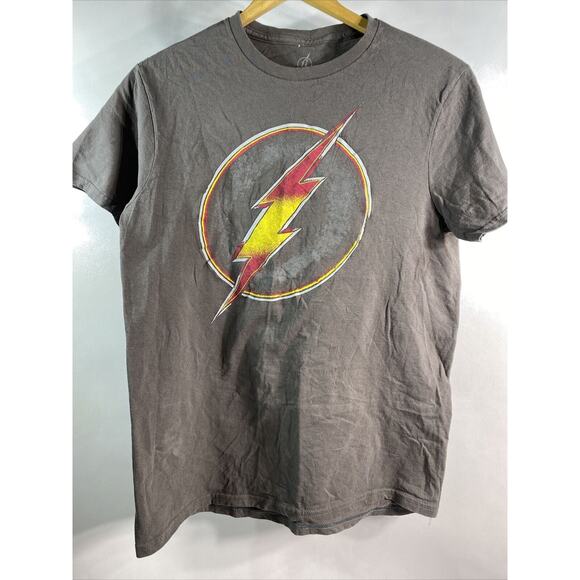 DC Comics THE FLASH Gray Short Sleeve Graphic T-Shirt Men's Size Medium 38-40 - Picture 1 of 8